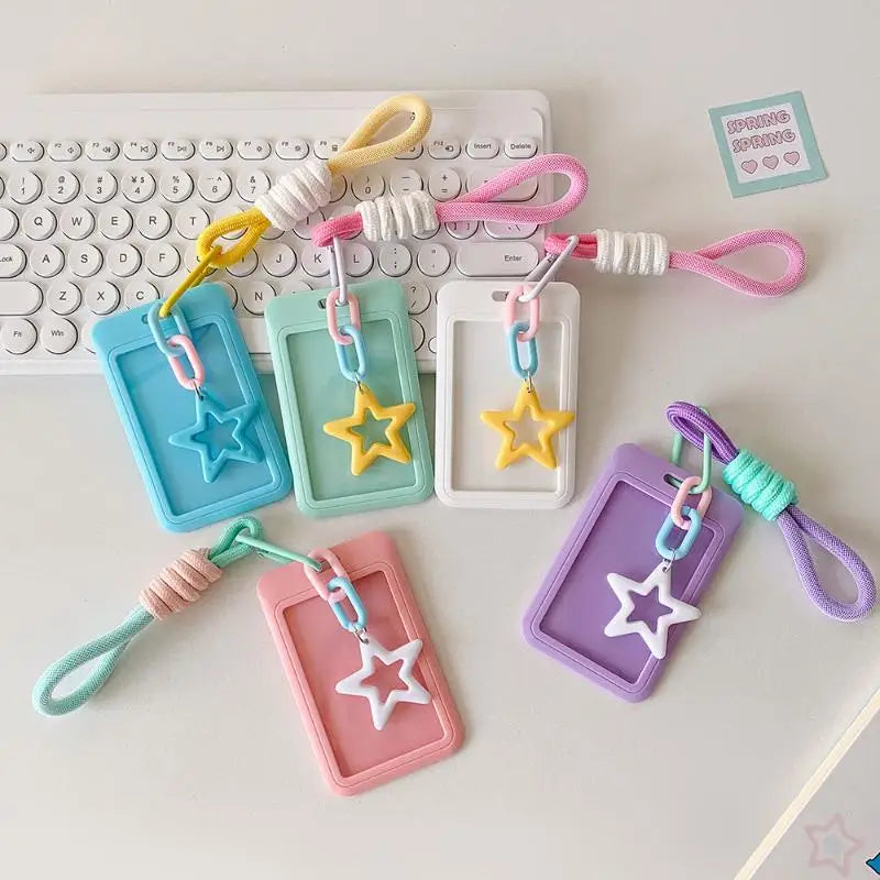 HSF Marketplace Kpop photo holder slide card bag with keychain, 54 slots