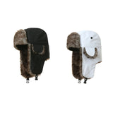 Women's Russian faux fur trapper aviator hat with earflaps and warm winter design