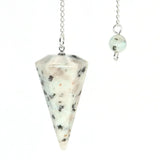 Natural Crystal Pendulums for Divination Dowsing Amethyst Pink Quartz Pendulum Reiki Healing Gem Stone Pendant Pendulos