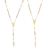 Stainless steel prayer beads rosary necklace for women by HSF Marketplace