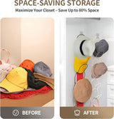 10 Pack wig Holder Organizer Closet Hanging Baseball Cap Display Storage Rack for Scarves Handbags Hanging Hook wig tool