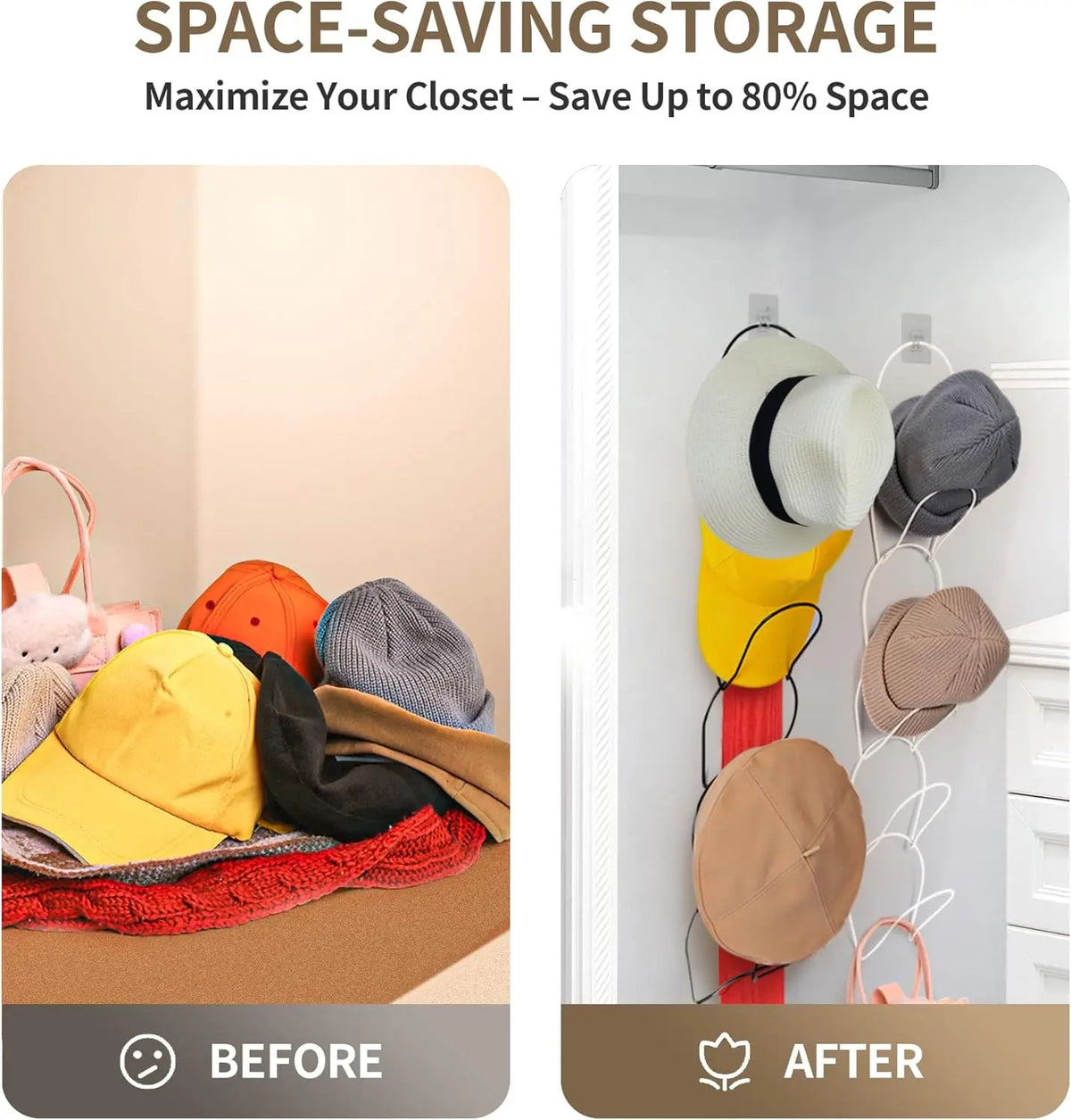 10 Pack wig Holder Organizer Closet Hanging Baseball Cap Display Storage Rack for Scarves Handbags Hanging Hook wig tool