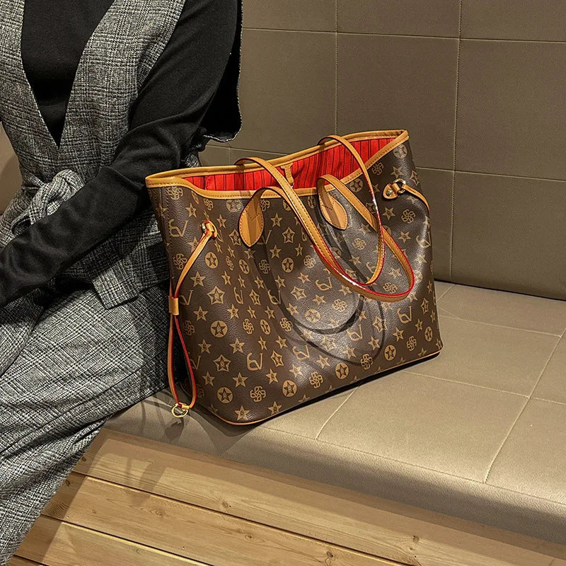 Elegant leather diaper bag for women by HSF Marketplace, classic crossbody tote with large capacity and stylish design