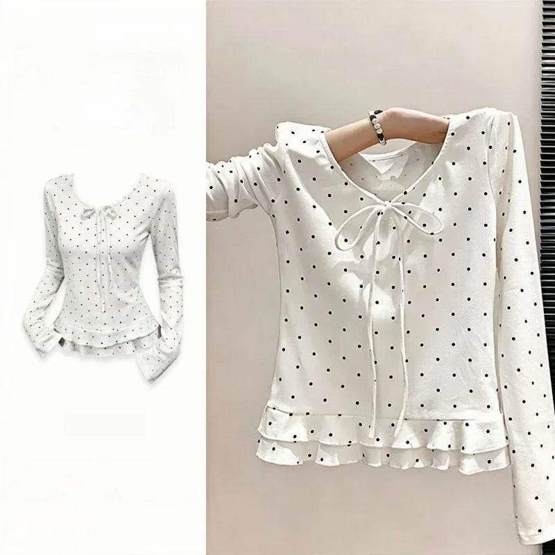 Kawaii Y2K Japanese-style long sleeve T-shirt for women, K-Culture merch by HSF Marketplace