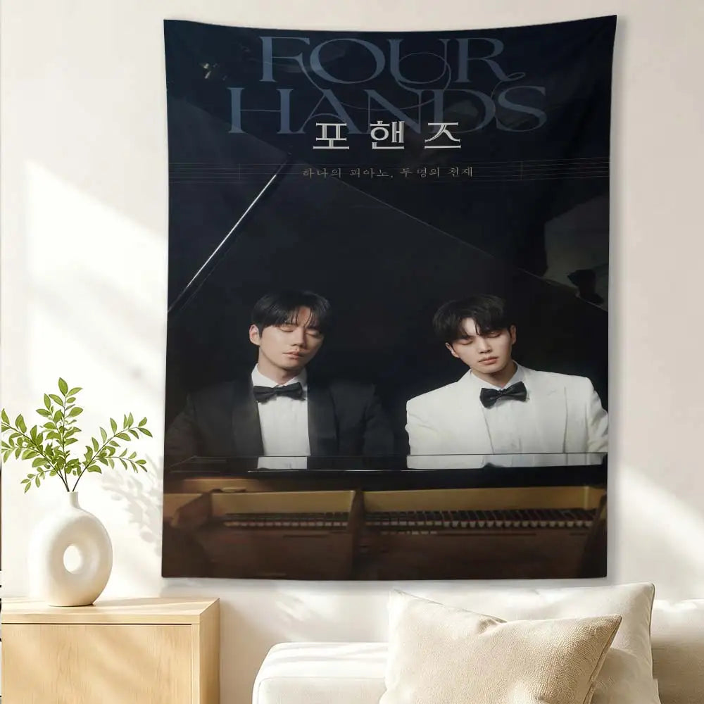 Four Hands Two Sonatas K-drama tapestry by HSF Marketplace for home decor