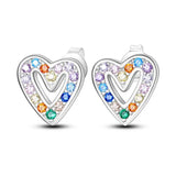 Orstarry S925 sterling silver 18k gold classic knot stud earrings for women, close-up jewelry image
