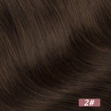 Straight Brazilian Remy human hair wrap-around clip-in ponytail extension, 200 grams, 18–28 inches
