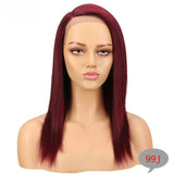 Human hair lace wig by HSF Marketplace featuring straight, side part, ombre bob style for Black women, on clearance sale.
