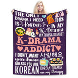 K-drama inspired plush blanket featuring a soft, cozy design for comfort and style.