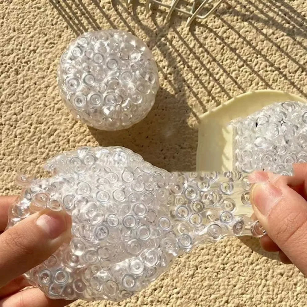 New Super Soft Squishy Balls Memory Gel Moldable Stress Relief Toy Crunchy Textured Fidget Toys Calming Toys