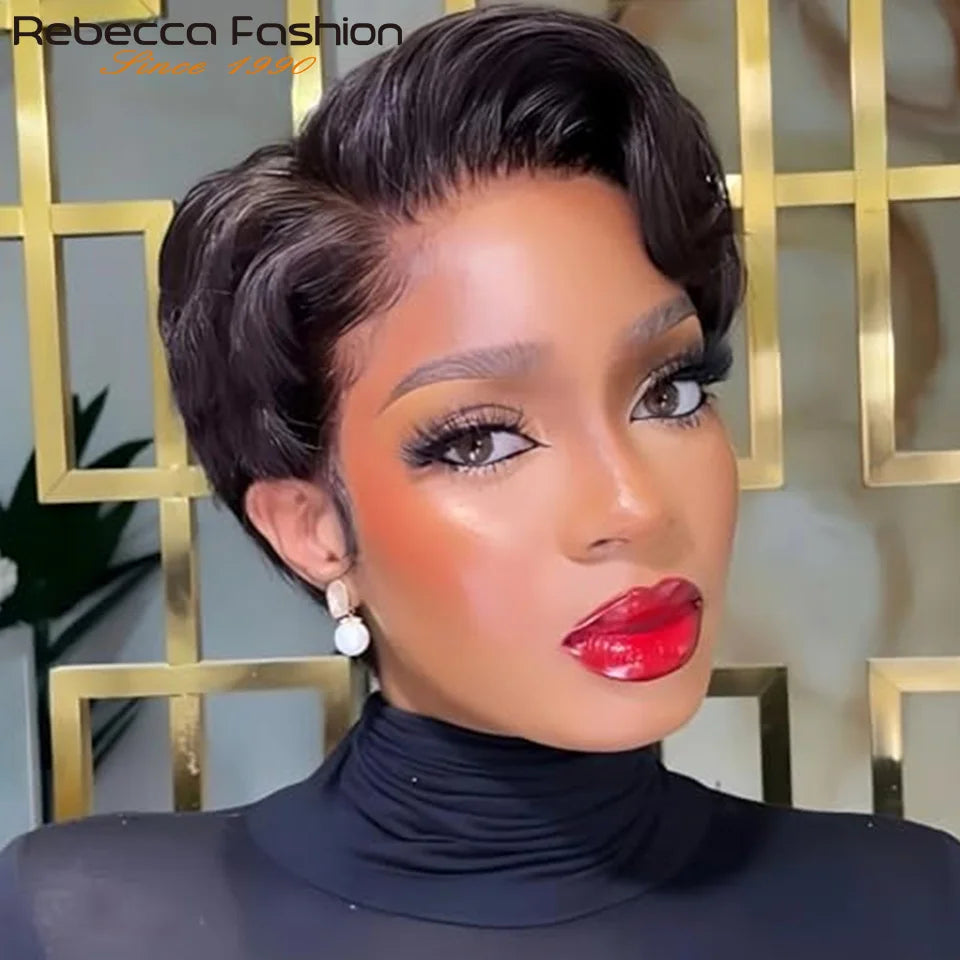 Straight bob lace wig with C-part, human hair, Brazilian Remy, glueless daily wig, designed for women, by HSF Marketplace.