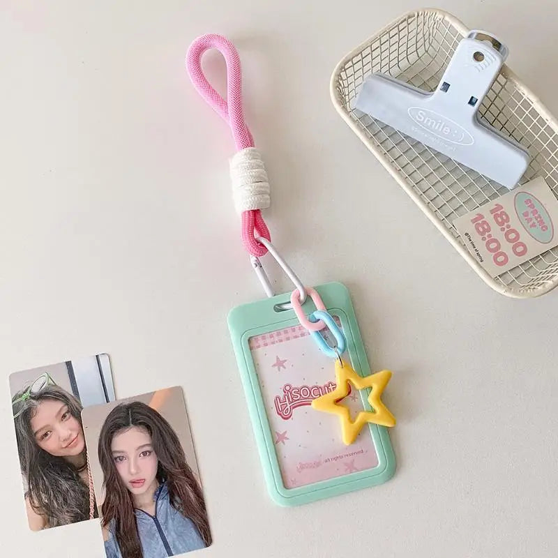 Kpop photo holder slide card bag with keychain, 54 slots, by HSF Marketplace