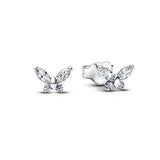 925 silver butterfly square heart-shaped earrings by HSF Marketplace, delicate jewelry for women