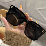 Women's floral letter sunglasses with UV400 lenses, fashion-forward frame for strong light protection