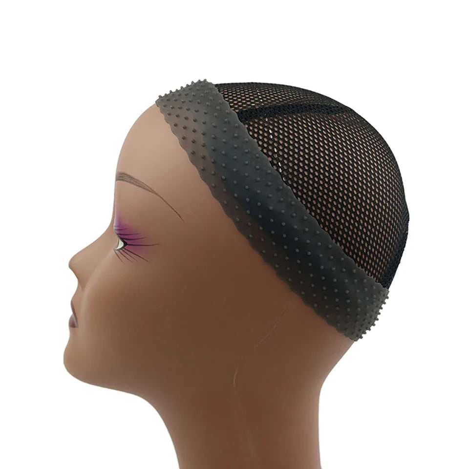 5Pieces Pack Breathable Band Small Hole Anti-Slip Transparent Silicone Wig Band Adjustable Elastic Band For Wig Headband Holder