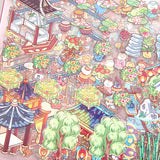 Chinese style miniature scene stickers for 3D fairy gardens by HSF Marketplace