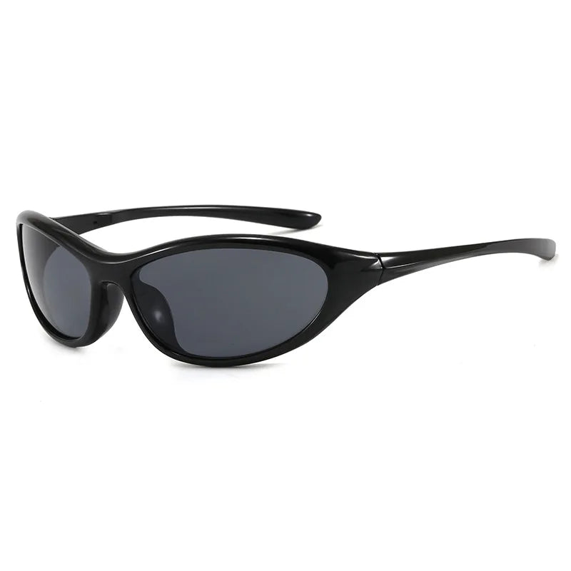 Hsf Marketplace women's cat-eye sunglasses with UV protection, Y2K high-end cycling sports sunglasses with stylish frame and tinted lenses
