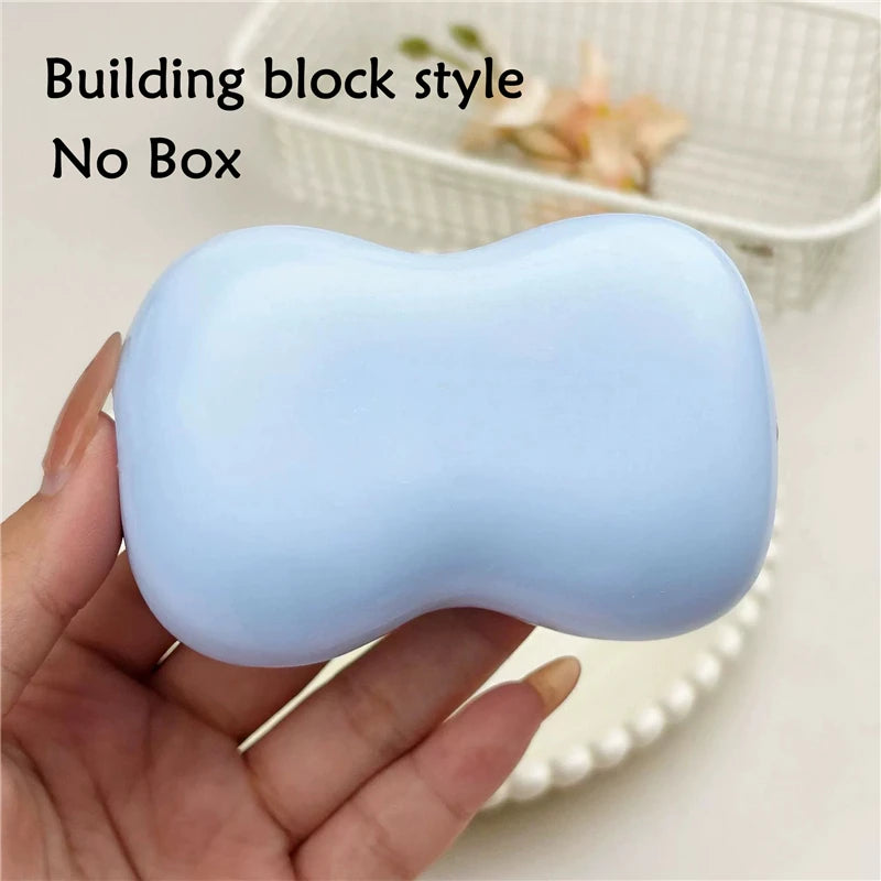 Realistic Soap Shape Crunchy ASMR Squeeze Squishy Toy Building Block Filled Sensory Toy Anti Anxiety Decompression for ADHD Gift