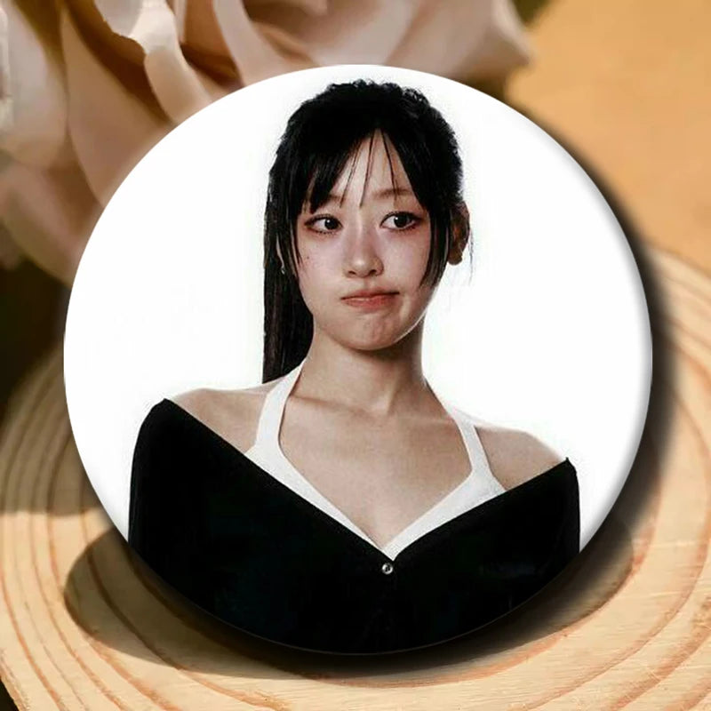 Kpop YVES soft button pins for LOONA fans, cute K-culture accessories by HSF Marketplace