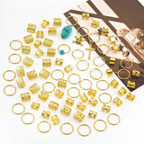 79PCS gold hair jewelry clips for dreadlocks and braids, HSF Marketplace hair styling tools set
