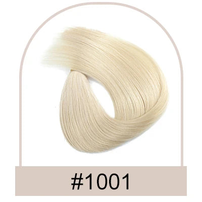 HSF Marketplace straight human hair clip-in ponytail extension, 100g, natural wrap-around style