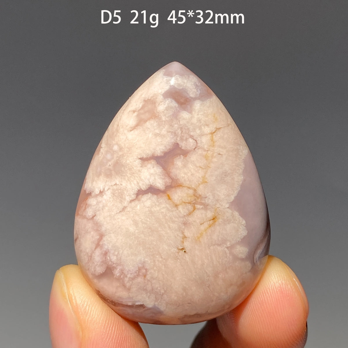 Pure Natural Madagascar Cherry Blossom Agate Water Drop Pendant Drilled Hole Healing Energy Crystal Home Decor DIY Jewelry Gift
