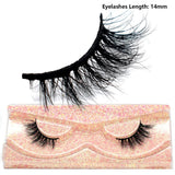 3D Mink Half Eye Lashes Natural Lightweight Short Fake Eyelashes Soft Fluffy Clear Band Strip Mink Lashes Extension