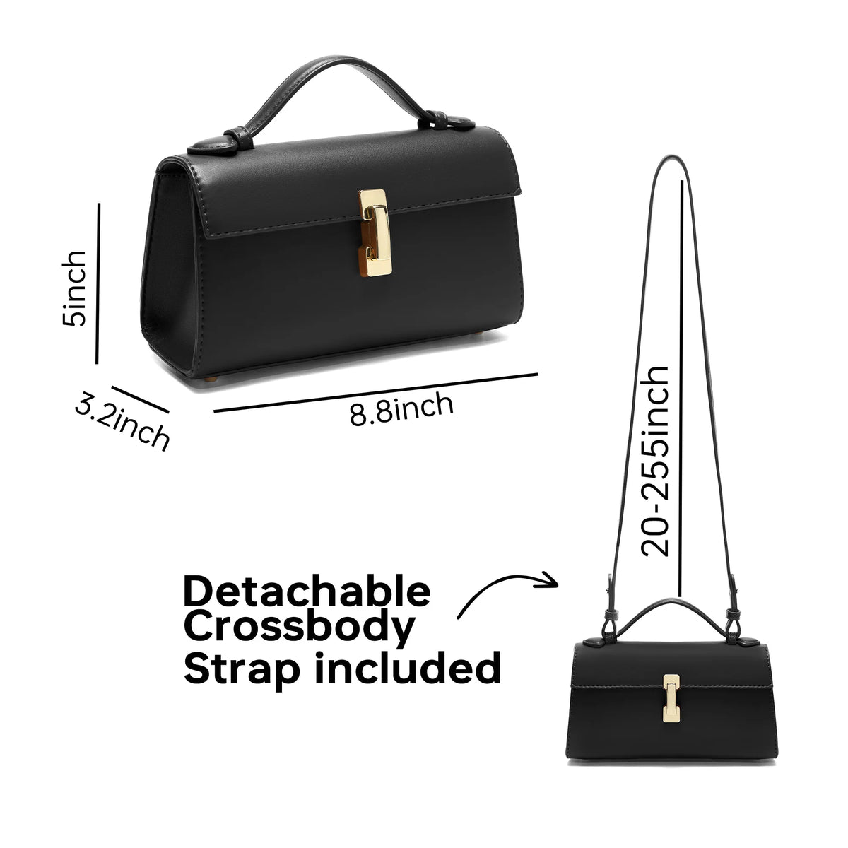 Small women's shoulder handbag by HSF Marketplace with top handle, adjustable strap, and crossbody style, ideal for daily use.