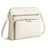 Women's shoulder bag with adjustable strap, multi-pocket crossbody purse by HSF Marketplace, featuring a stylish and functional design.