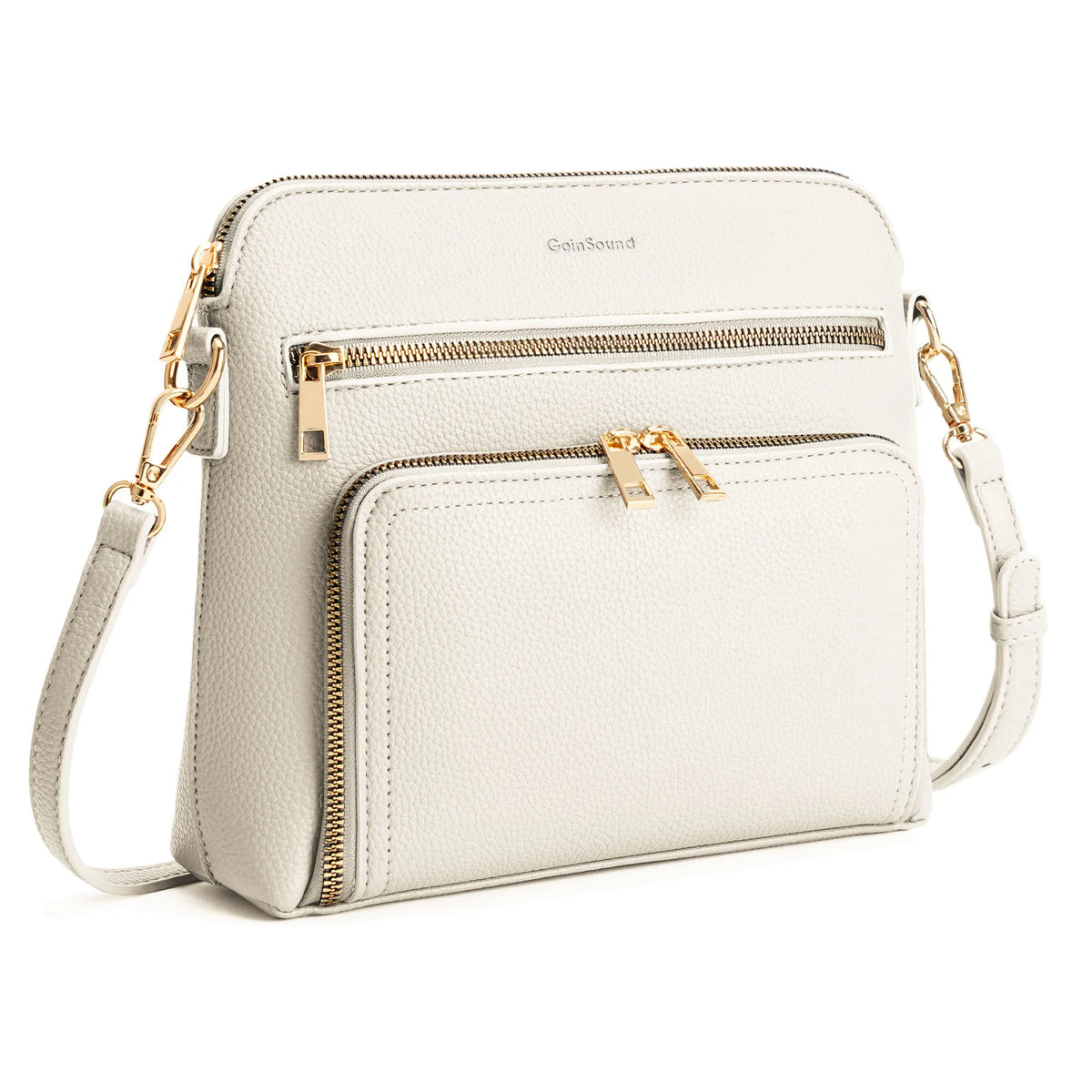Women's shoulder bag with adjustable strap, multi-pocket crossbody purse by HSF Marketplace, featuring a stylish and functional design.