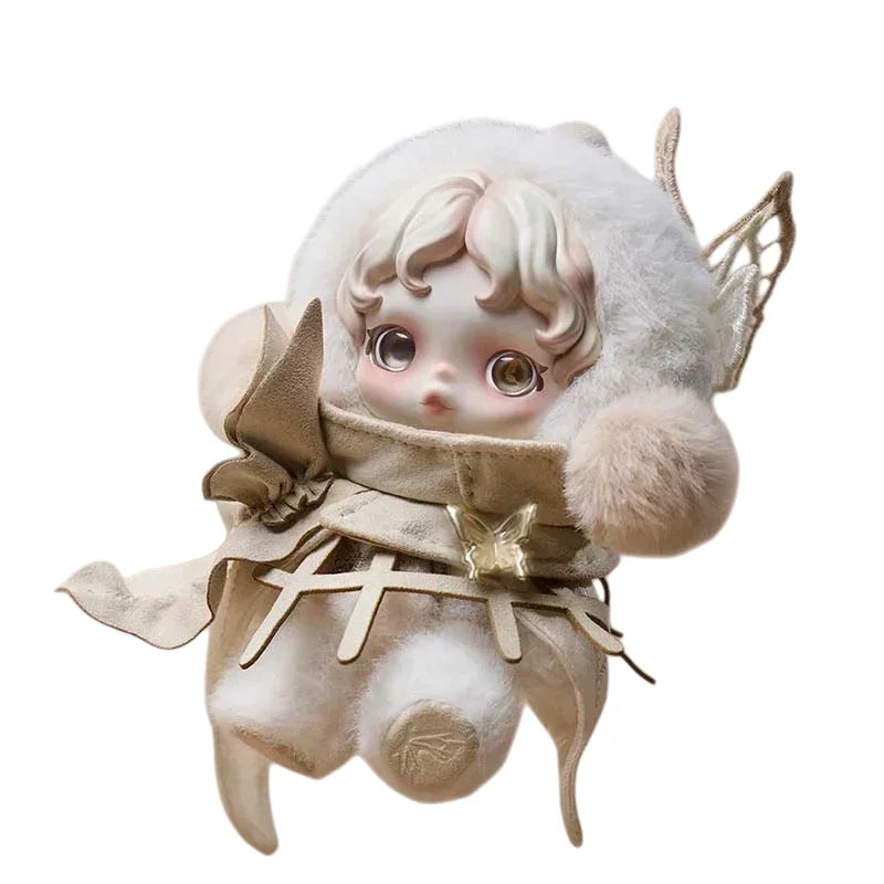 POPMART Skullpanda × My Melody Kuromi Amid Flowers Wednesday plush doll pendant blind box keychain