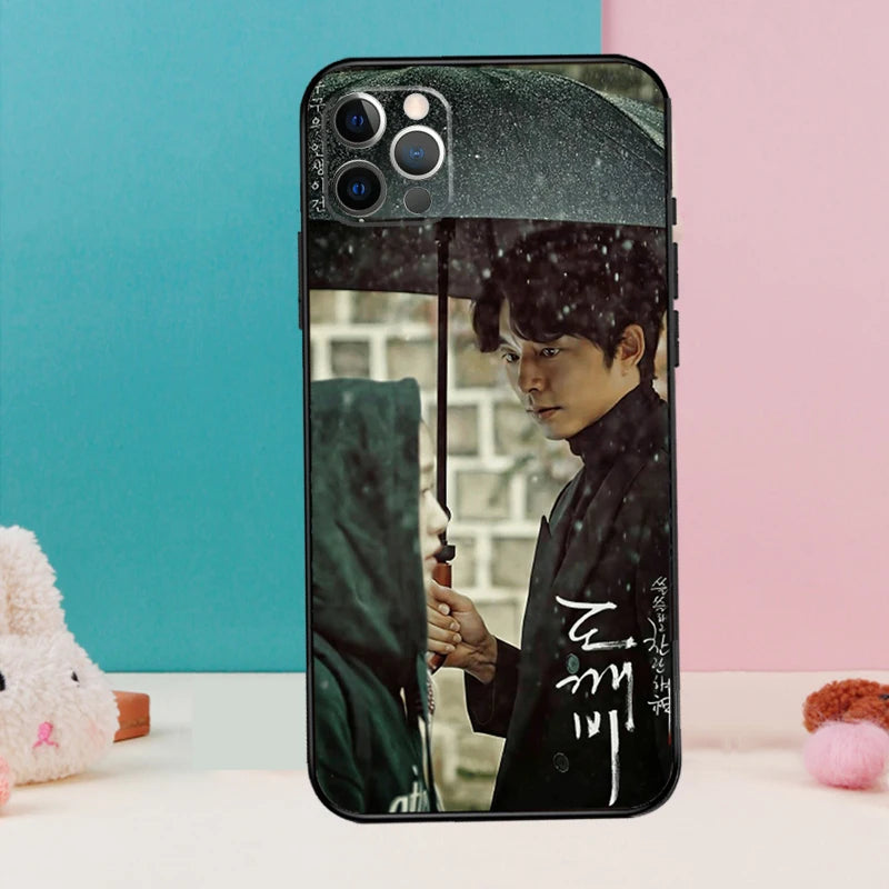 Gong Yoo Goblin phone case for iPhone 16, 15, 14, 13, and 12 models, K-culture merch
