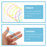 30Pcs Silicone Hair Tie Design Glow in The Dark Rubber Band Fine Bracelet for Women Fashionable Wristband Hair