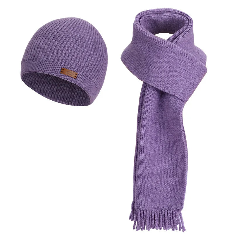Women's warm woolen hat, scarf, and gloves winter set by HSF Marketplace