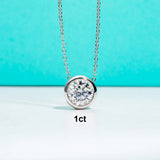 Moissanite stud earrings and necklace set in 18K gold and silver by HSF Marketplace