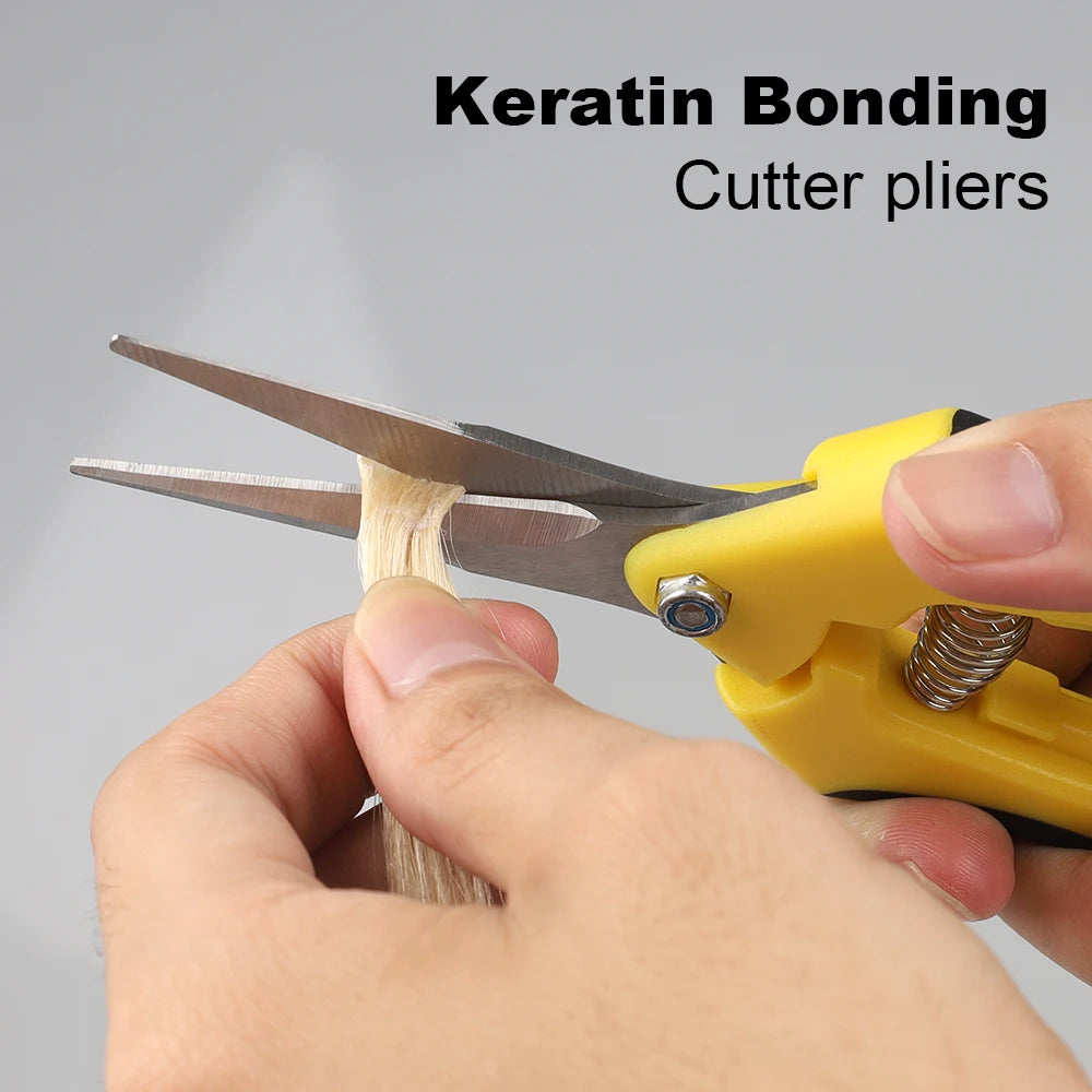Keratin Bonding Cutters Pliers Weft Hair Extension Scissors Keratin Bond Cutter Scissors Hair Hot Glue Extension Cutter Scissors