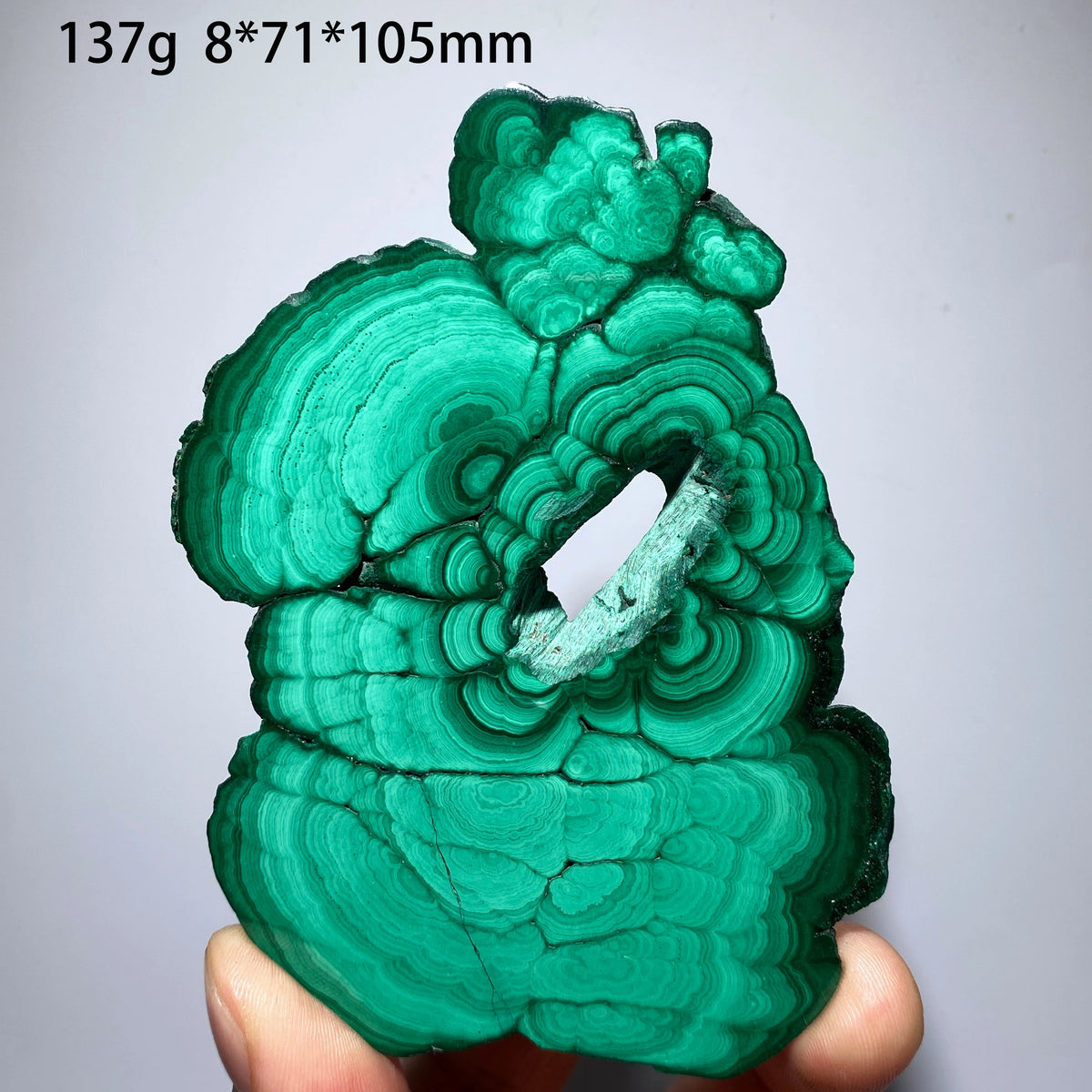 Natural Malachite Mineral Specimens Slab Slices Single-Sided Polished Quartz Crystal Healing Stone Home Decor