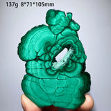 Natural Malachite Mineral Specimens Slab Slices Single-Sided Polished Quartz Crystal Healing Stone Home Decor
