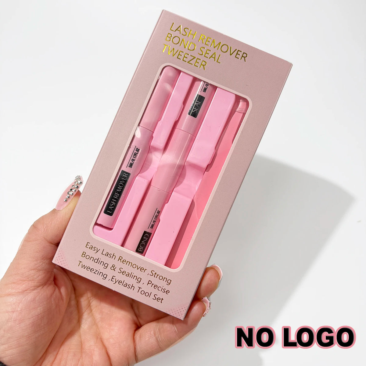 HSF Marketplace eyelash glue kit with false eyelashes, tweezer, and lash remover for long-lasting eyelash application at home