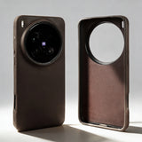 Genuine cowhide leather MagSafe case for OPPO Find X9, HSF Marketplace phone case with textured leather finish