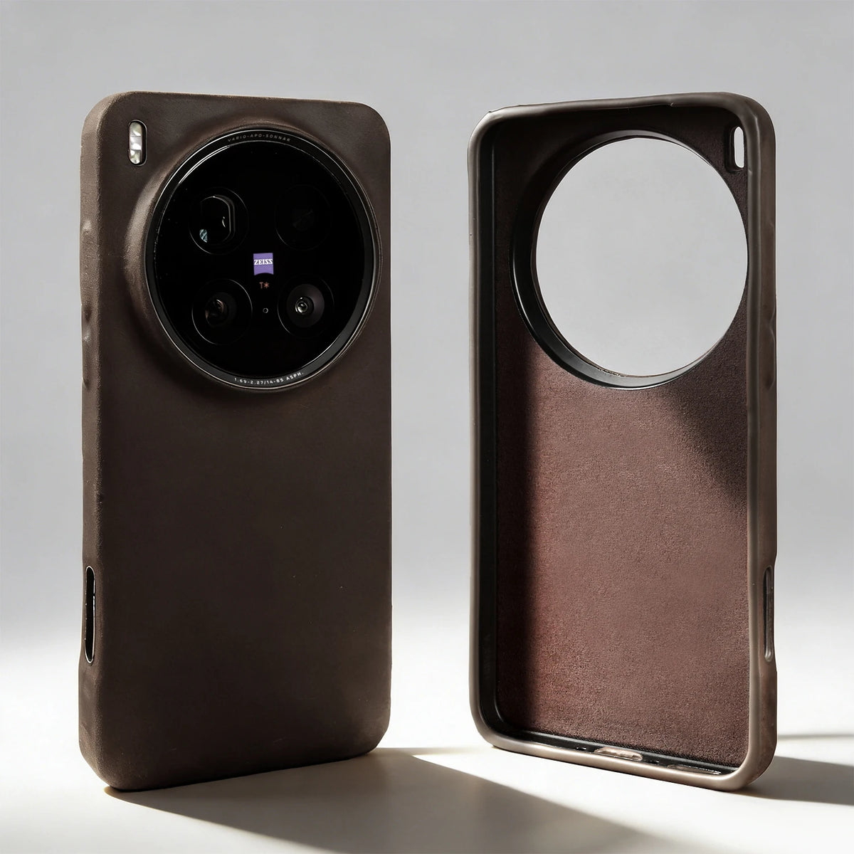 Genuine cowhide leather MagSafe case for OPPO Find X9, HSF Marketplace phone case with textured leather finish
