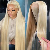 613 Deep Wave HD Lace Frontal Wig Density Long Blonde Curly Wig Water Wave 613 Wig Pre Plucked With Baby Hair for WomenReady to Wear On Clearance Sale Pre Plucked Wig Party Work