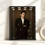 Kim WooBin celebrity portrait style poster, K-Culture home decor wall art by HSF Marketplace