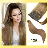 Yelo Ponytail Human Hair 14-18" Highlight Ponytail Extensions 100% Real Human Ponytail Hair Extensions 60g/Set For Women