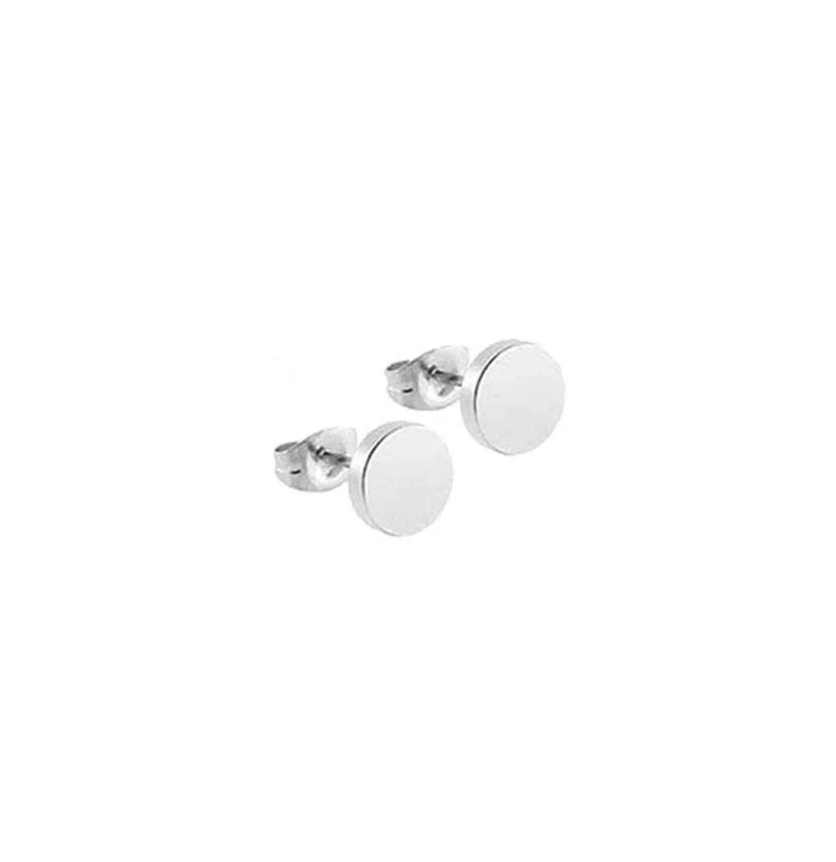 Black stainless steel stud earrings set for men and women, HSF jewelry collection