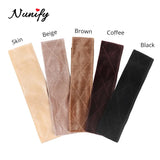 Adjustable non-slip velvet wig grip headband for women, shown in black by HSF Marketplace