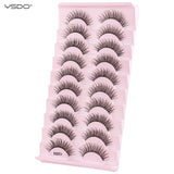 Natural full 3D false eyelashes for cat eye looks by HSF Marketplace