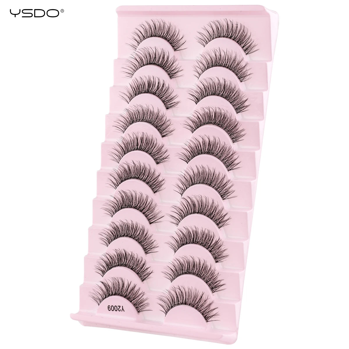 Natural full 3D false eyelashes for cat eye looks by HSF Marketplace