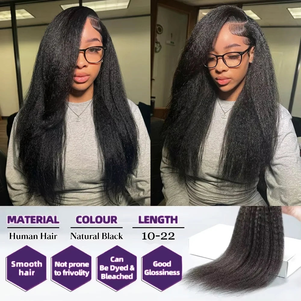 4x4 5x5 13x4 Closure With Bundles Brazilian Kinky Straight Human Hair With Frontal Invisible Melt Skin HD Lace 3 4 Bundle Weave