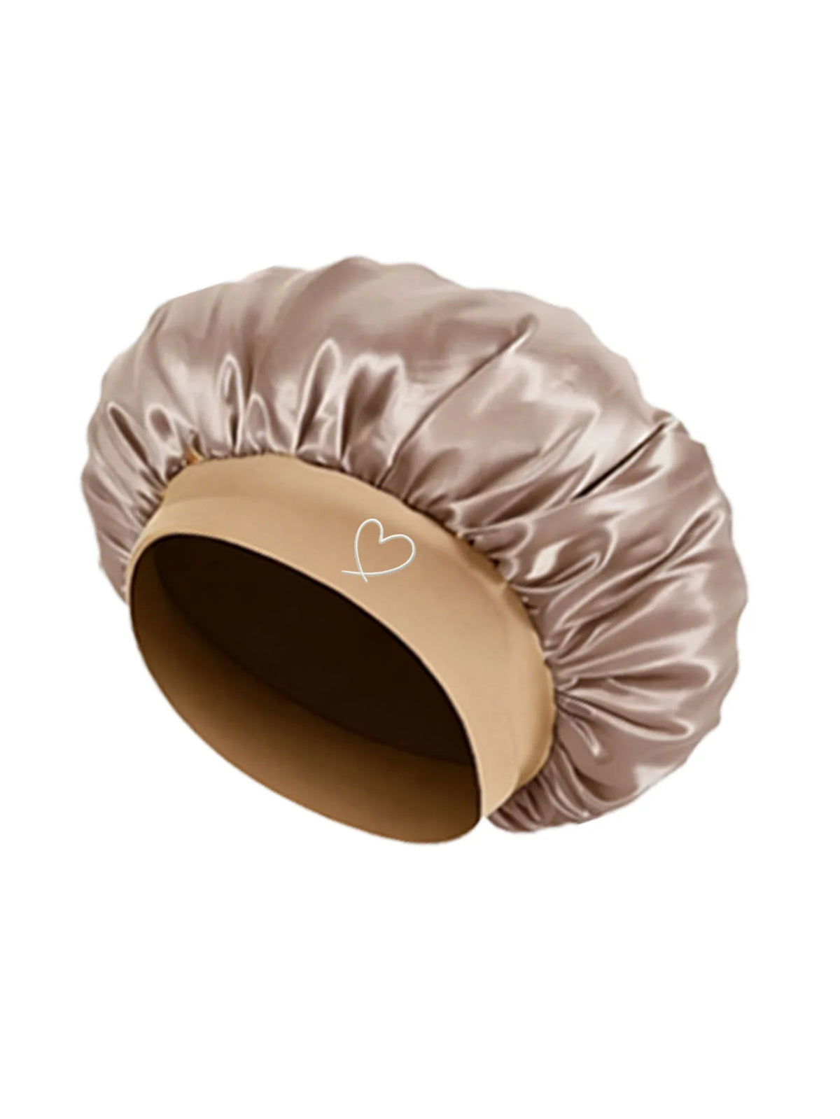 HSF Marketplace satin sleep bonnet for women with fashionable wide brim for hair protection